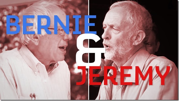 To the left bernie & Jeremy