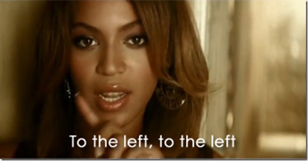to the left beyonce